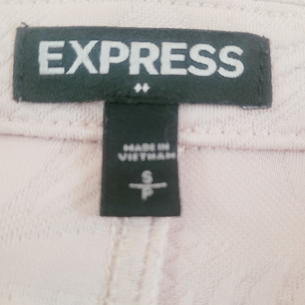 Embossed Express Small Pink/Tan Moto Jacket - Picture 4 of 8